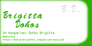 brigitta dohos business card
